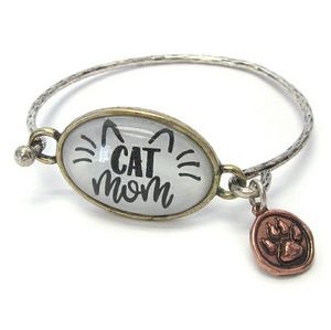 Cat Mom Bracelet With Charm NWT